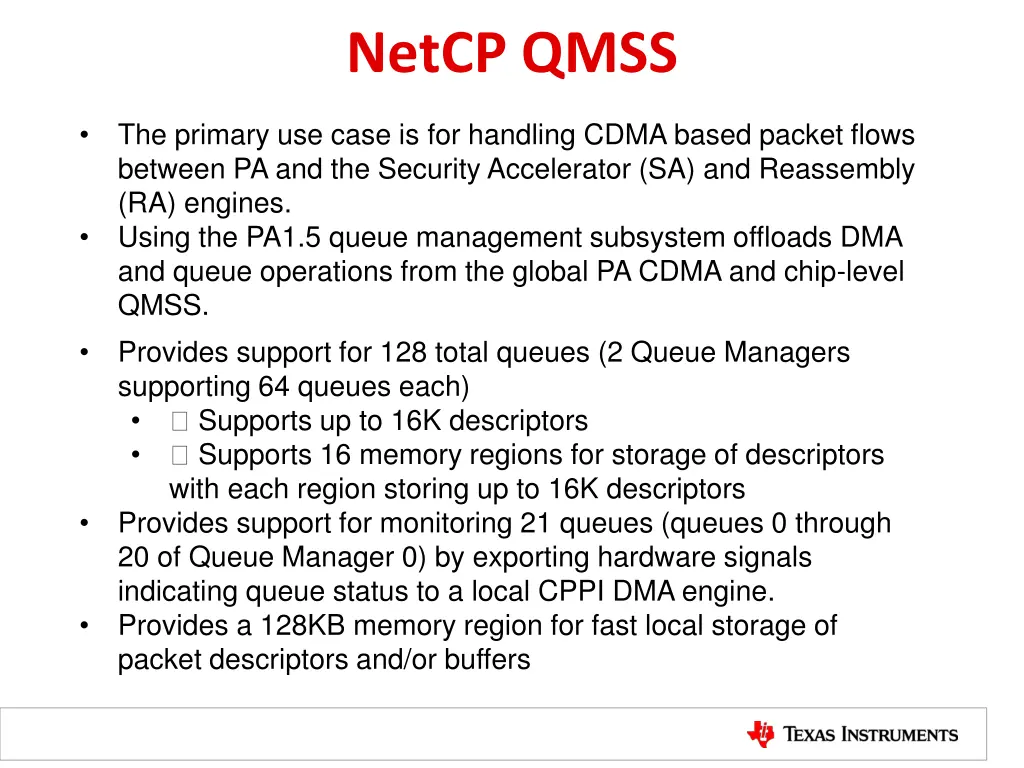 netcp qmss