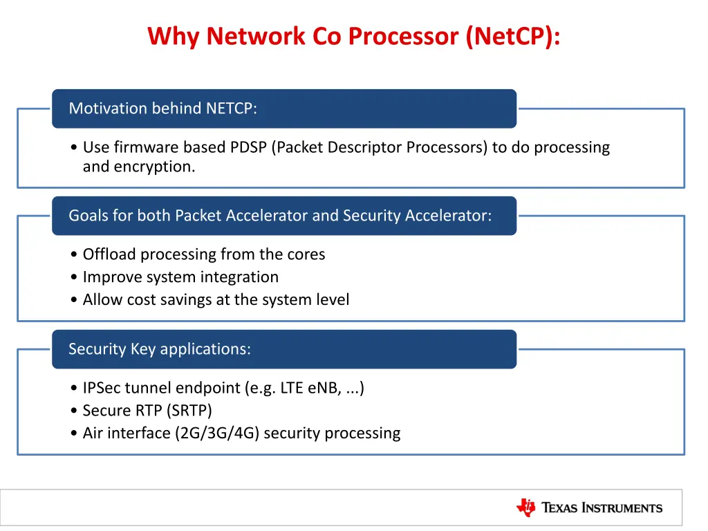 why network co processor netcp