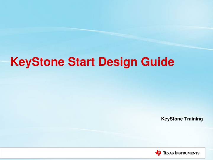 keystone start design guide