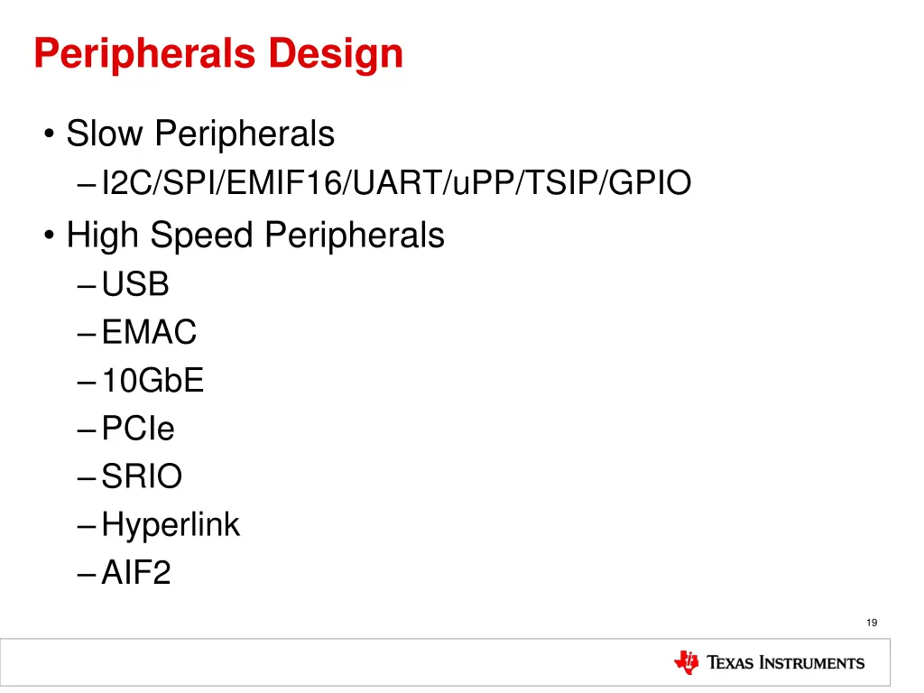 peripherals design