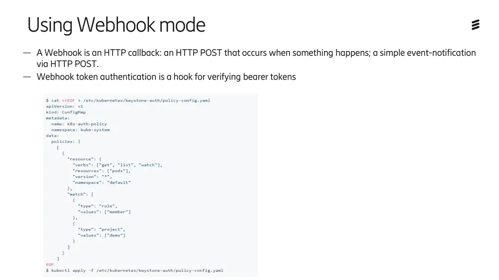 using webhook mode