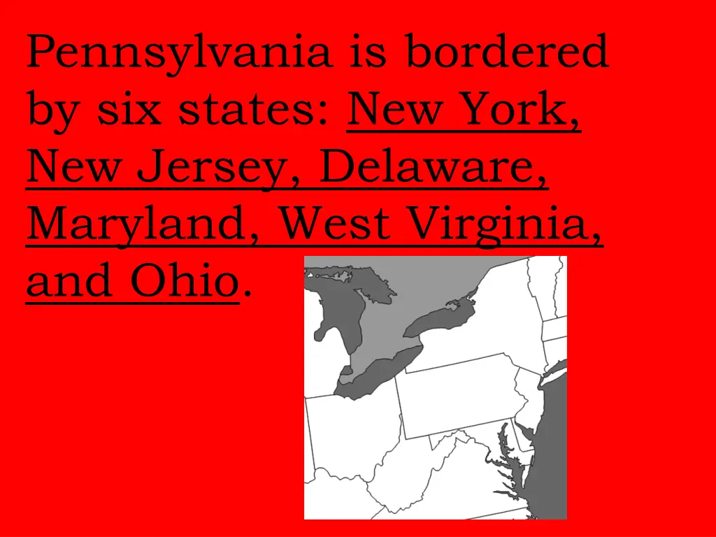 pennsylvania is bordered by six states new york
