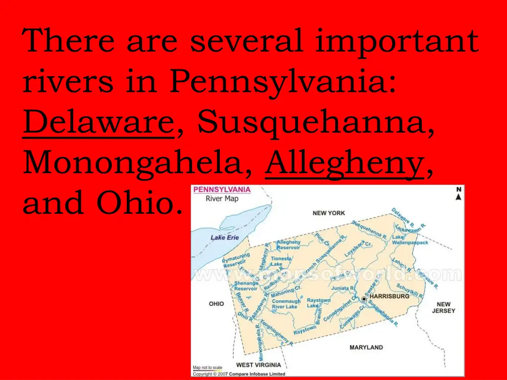 there are several important rivers