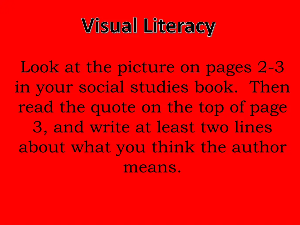 visual literacy