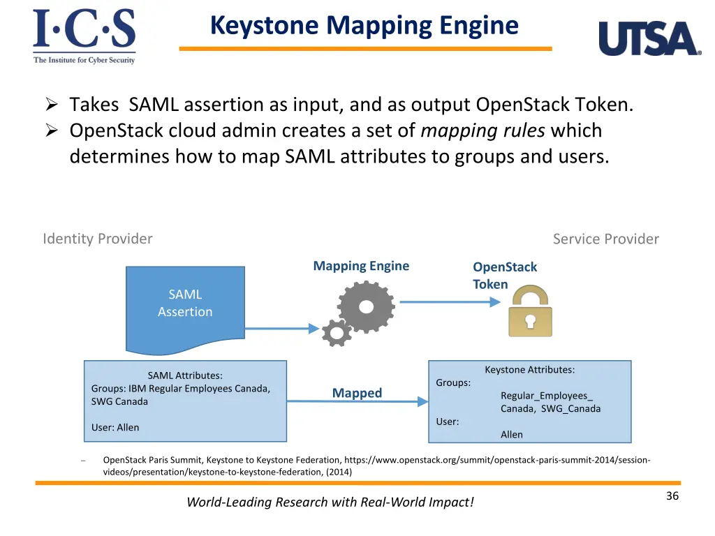 keystone mapping engine