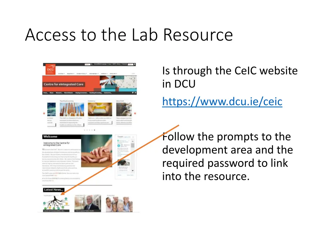 access to the lab resource
