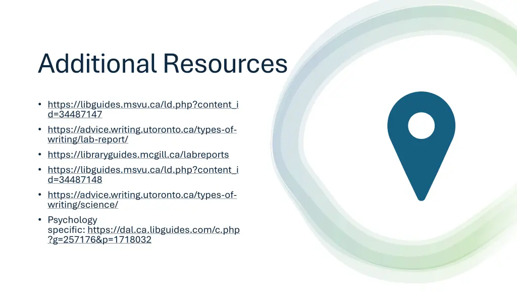 additional resources
