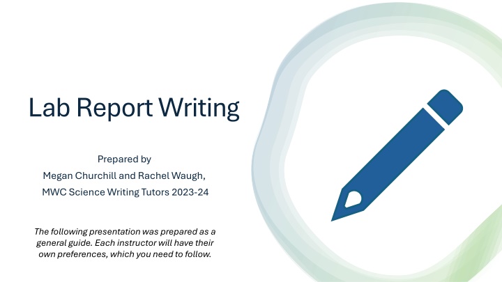 lab report writing