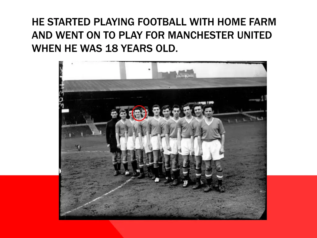 he started playing football with home farm