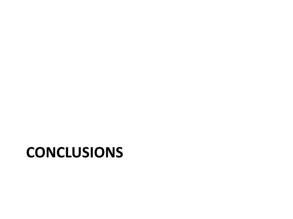 conclusions