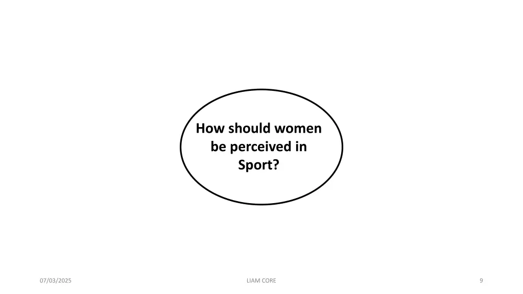 how should women be perceived in sport
