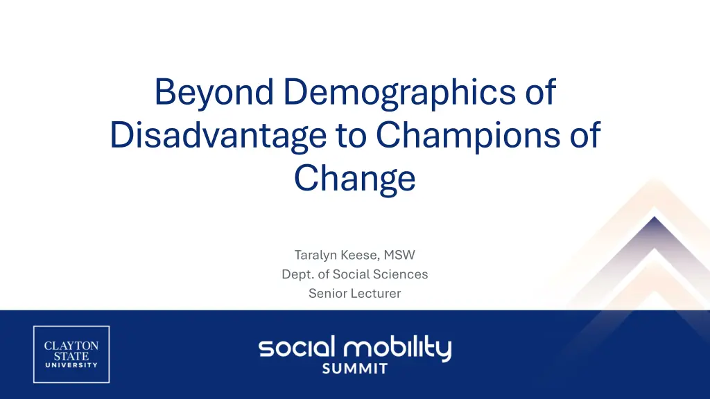 beyond demographics of disadvantage to champions