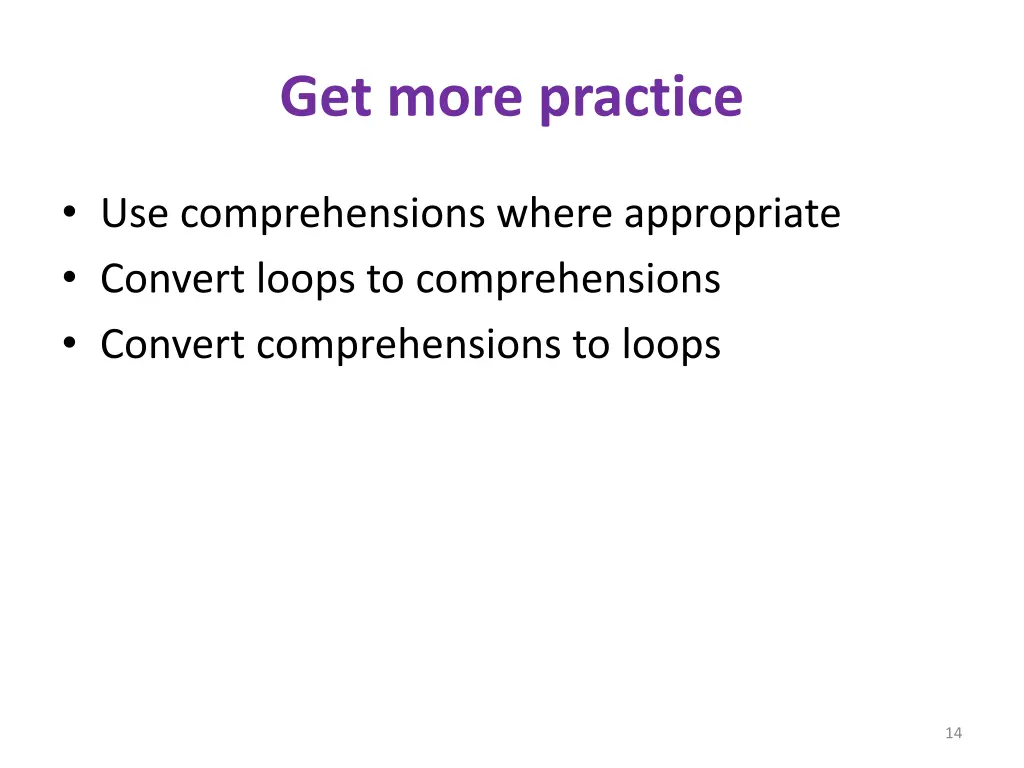 get more practice