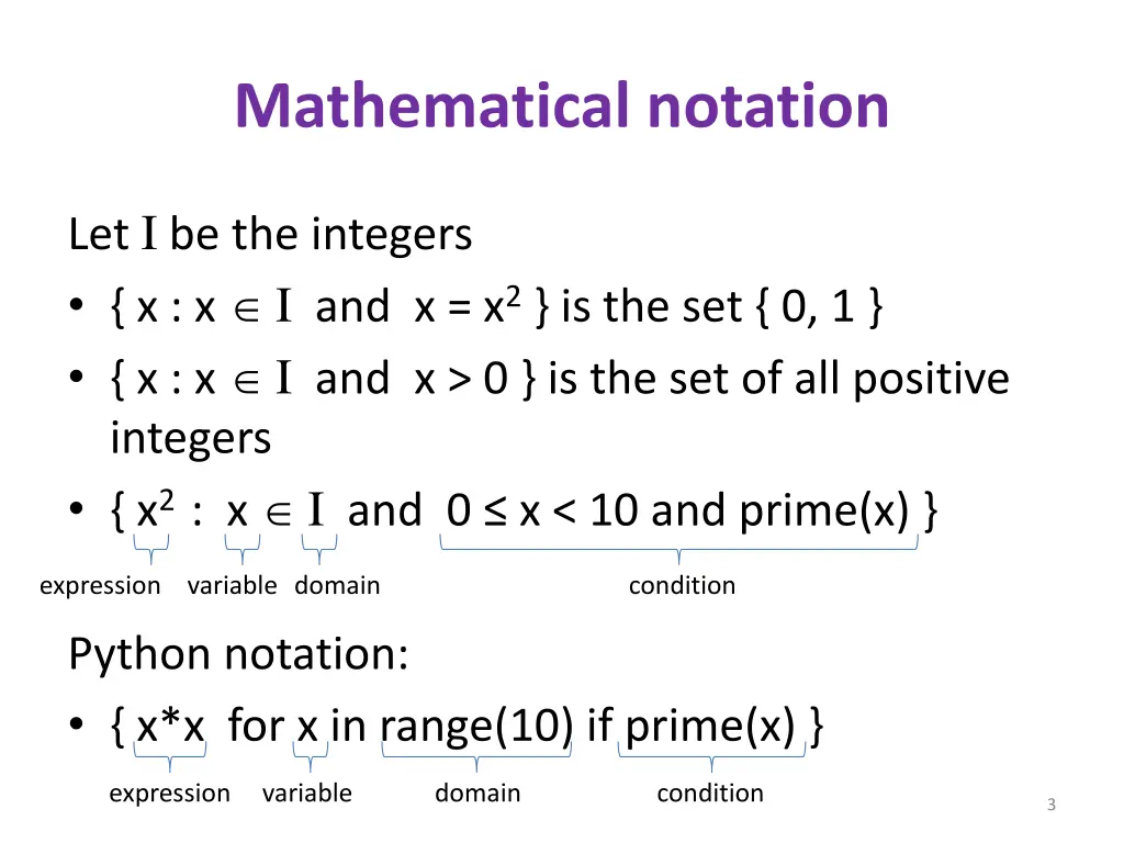 mathematical notation