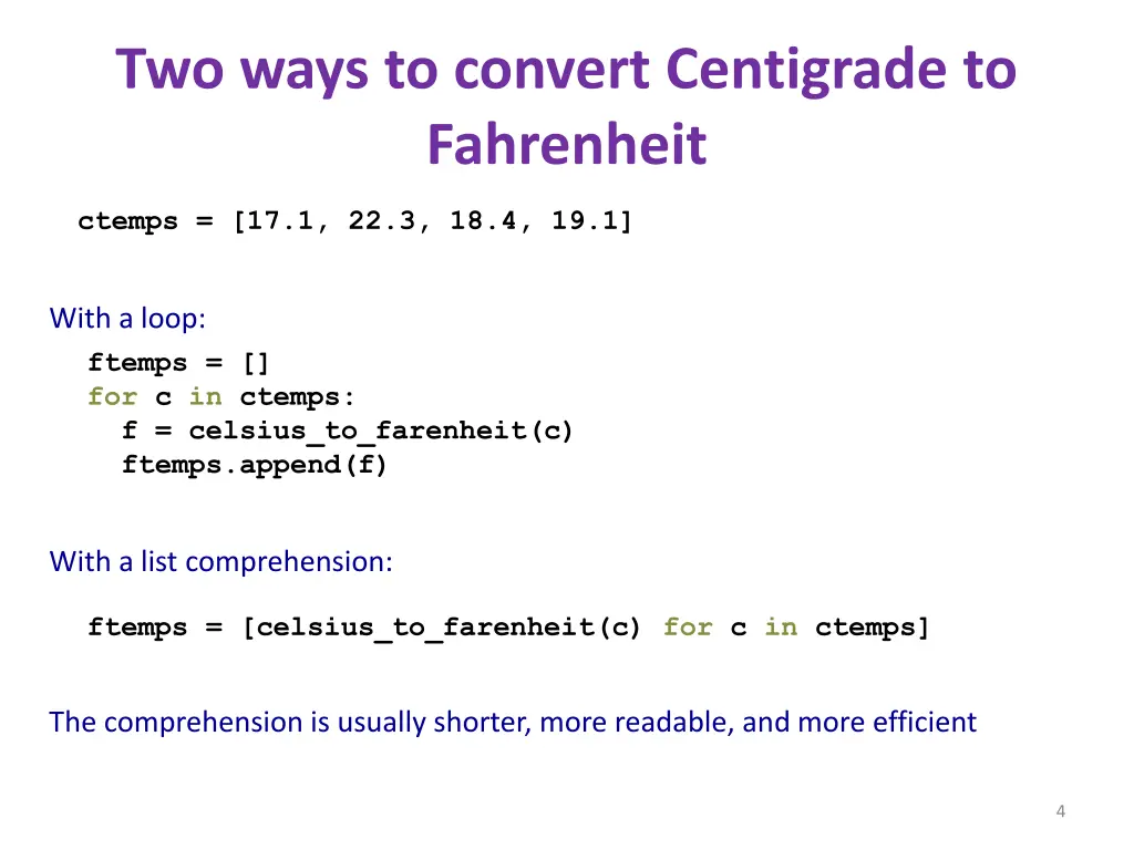 two ways to convert centigrade to fahrenheit