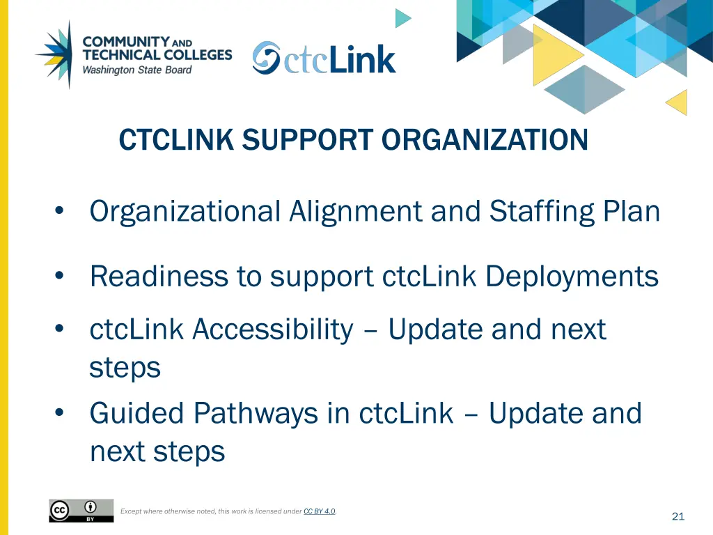 ctclink support organization