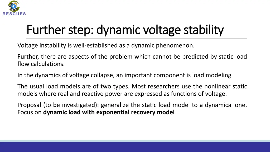 further step dynamic voltage stability further