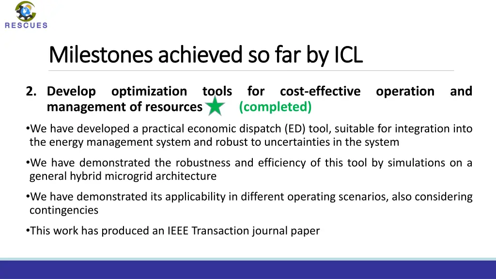 milestones achieved so far by icl milestones 1