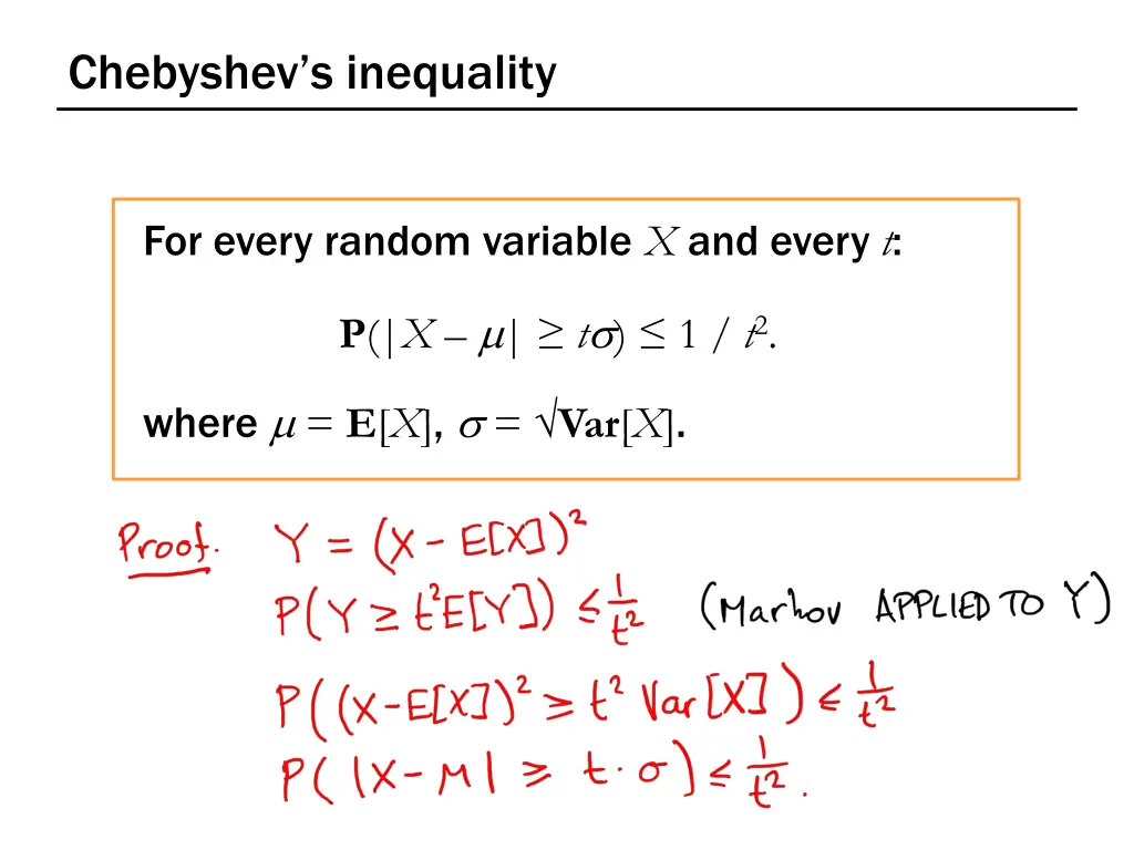 chebyshev s inequality 1