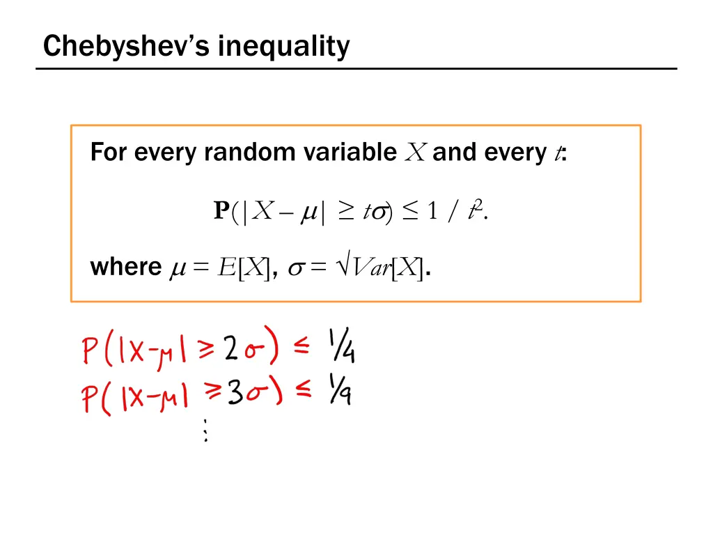 chebyshev s inequality