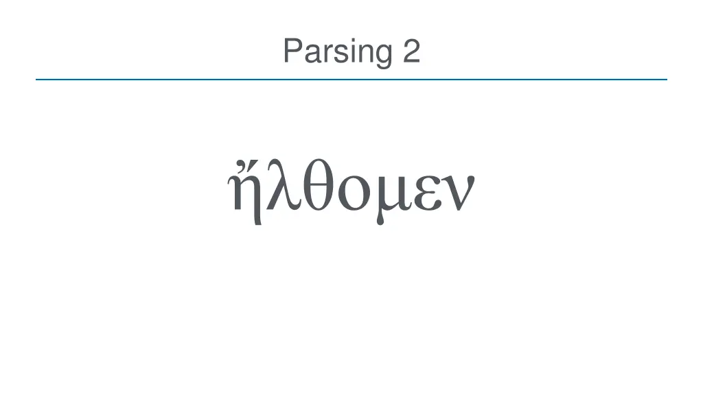 parsing 2