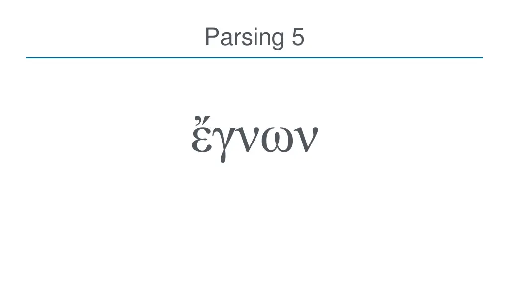 parsing 5