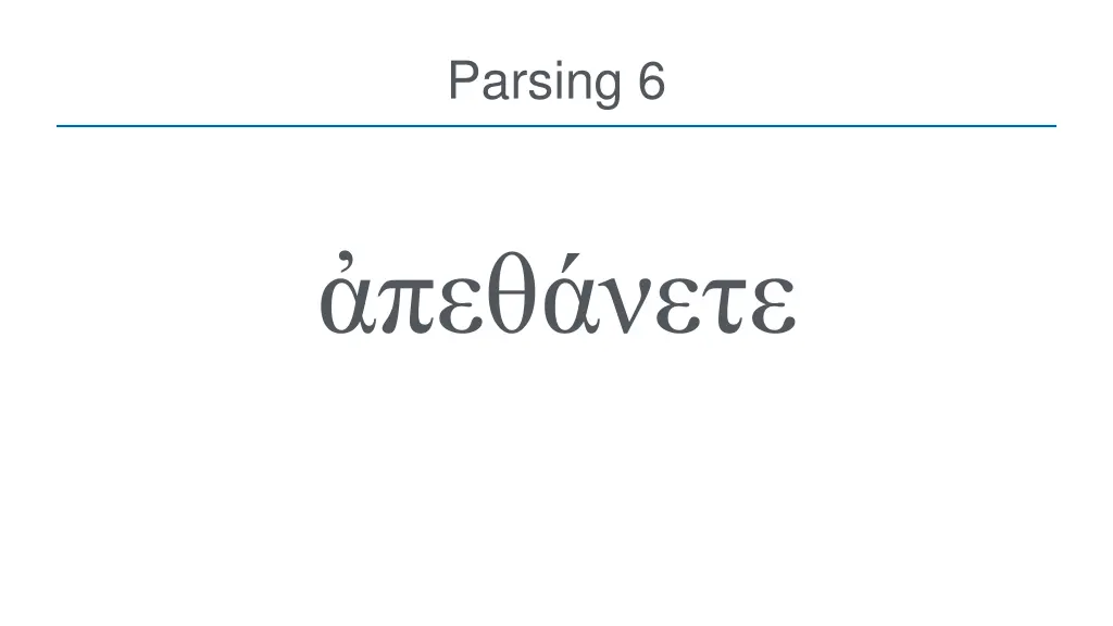 parsing 6
