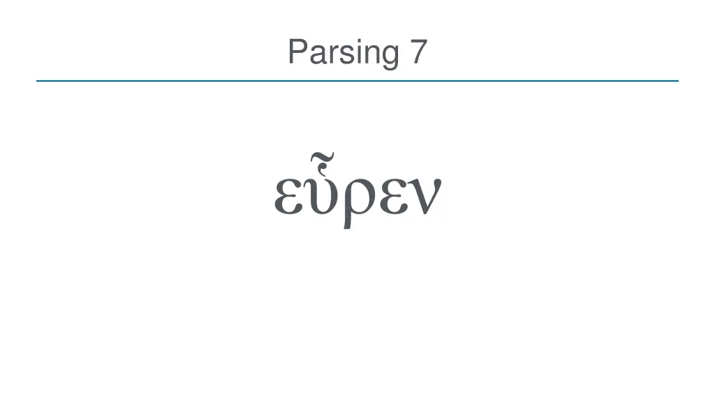 parsing 7