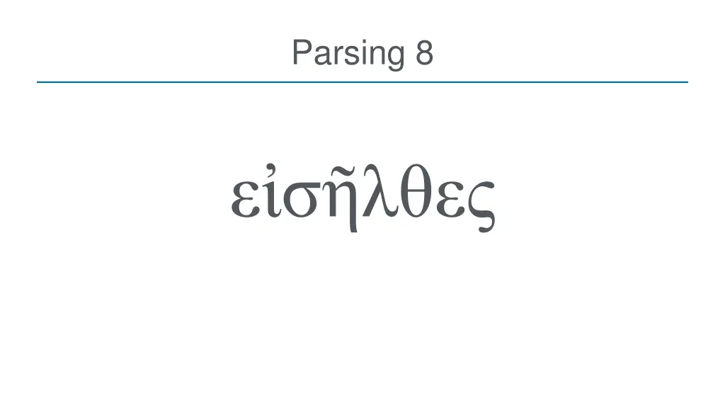 parsing 8
