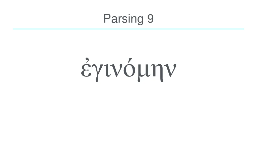 parsing 9