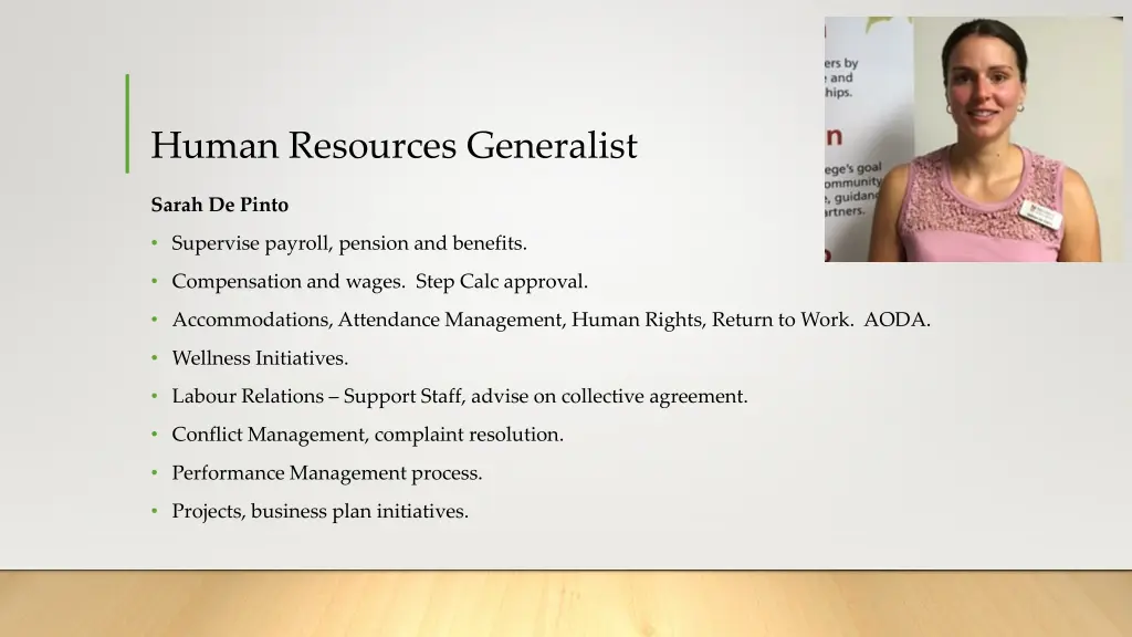 human resources generalist
