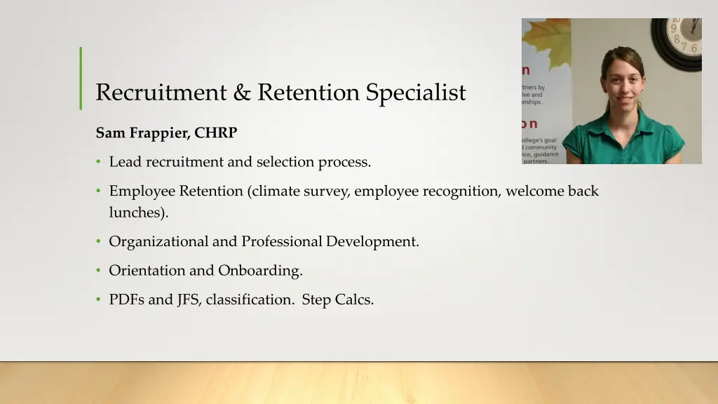 recruitment retention specialist