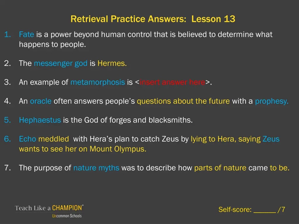 retrieval practice answers lesson 13