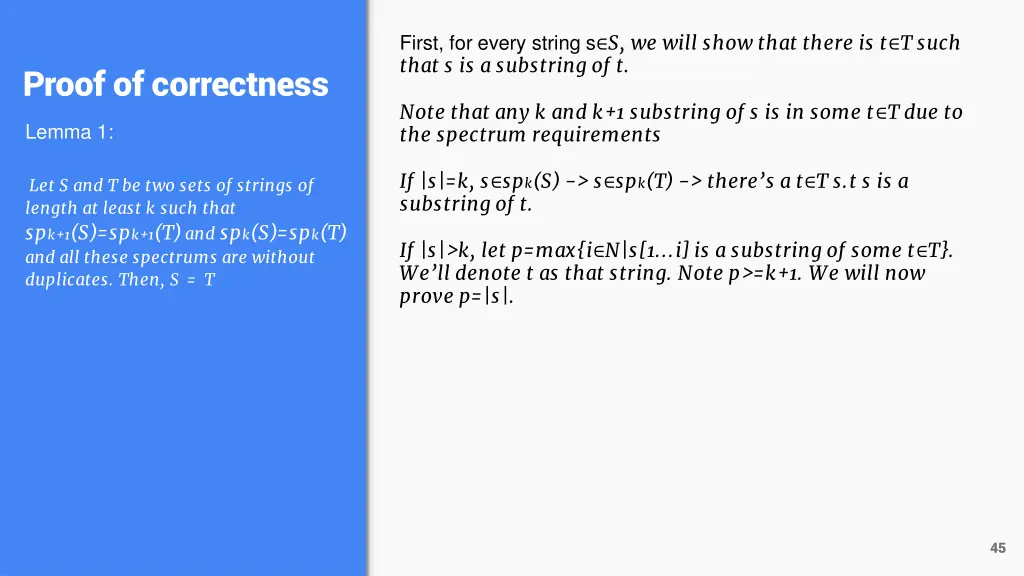 first for every string s s we will show that 1