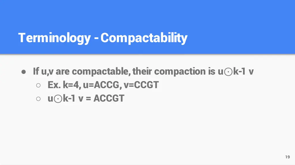 terminology compactability 1