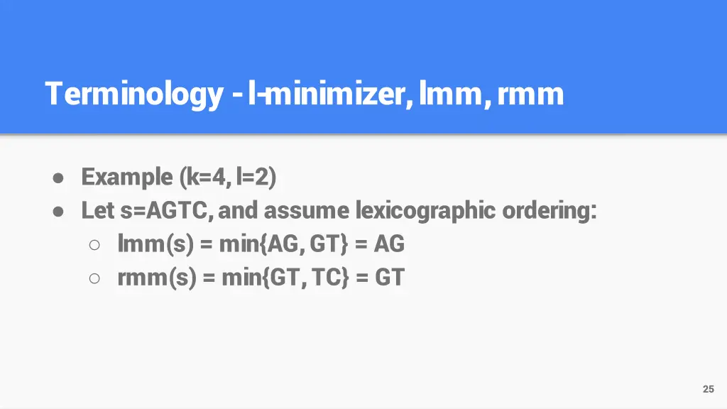 terminology l minimizer lmm rmm 2