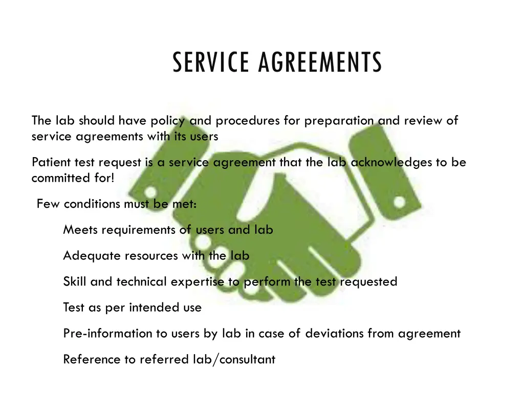 service agreements
