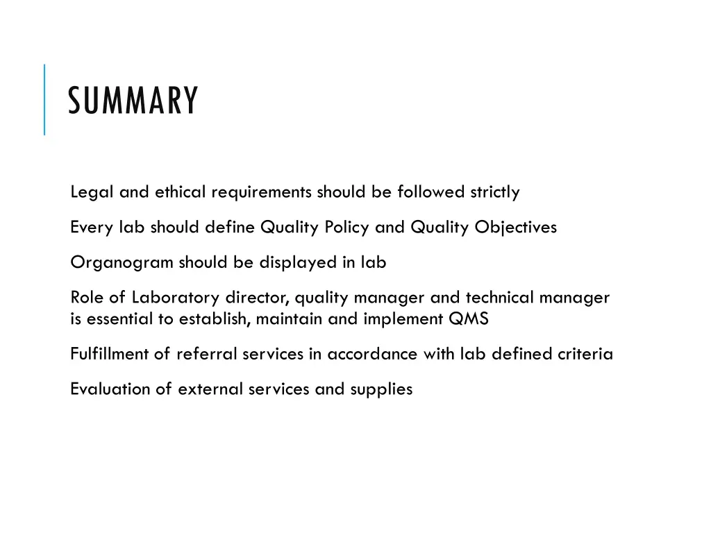summary