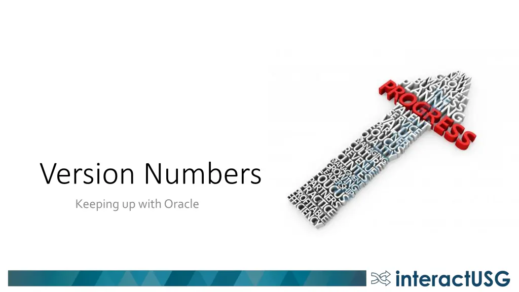 version numbers keeping up with oracle