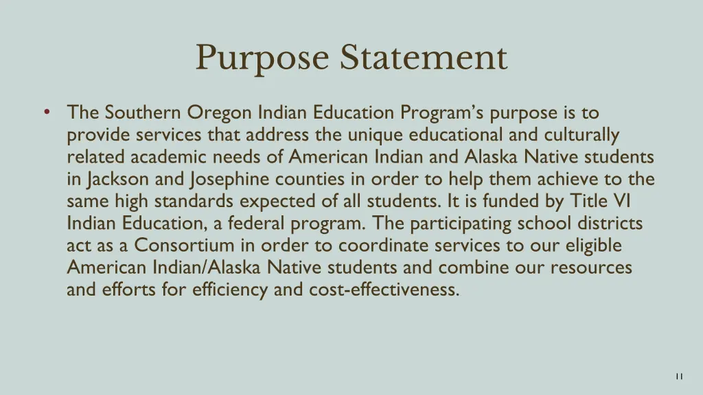 purpose statement