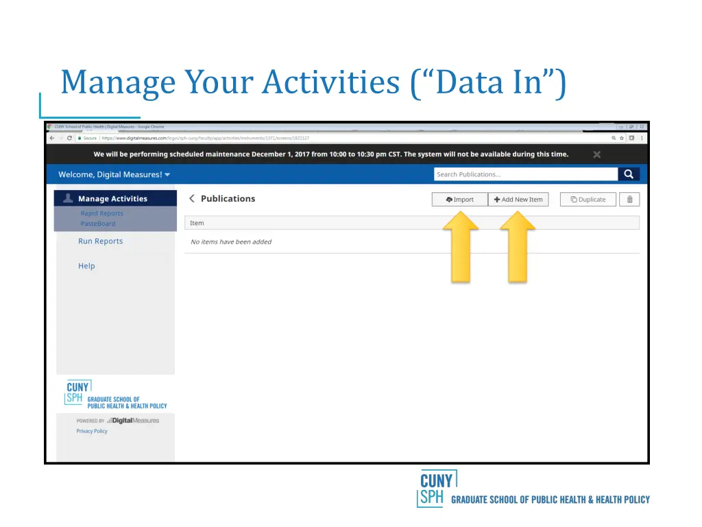 manage your activities data in 3