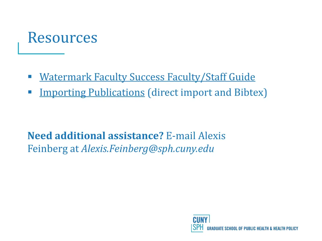 resources