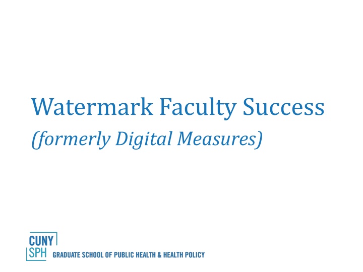 watermark faculty success formerly digital