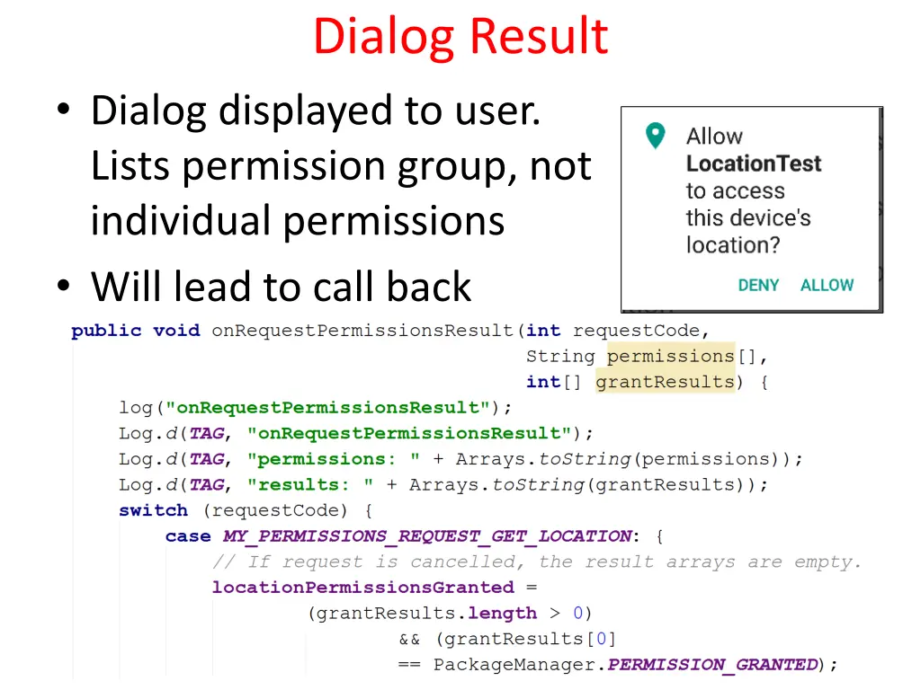 dialog result