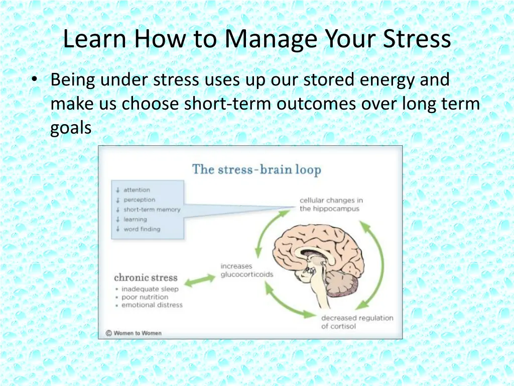 learn how to manage your stress