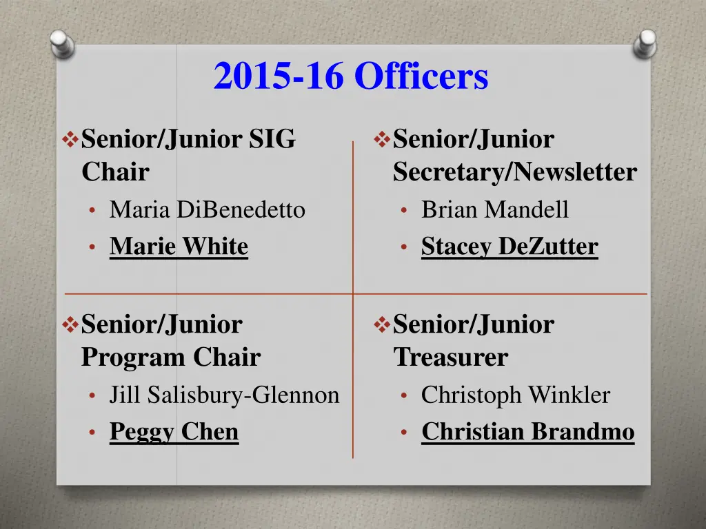 2015 16 officers