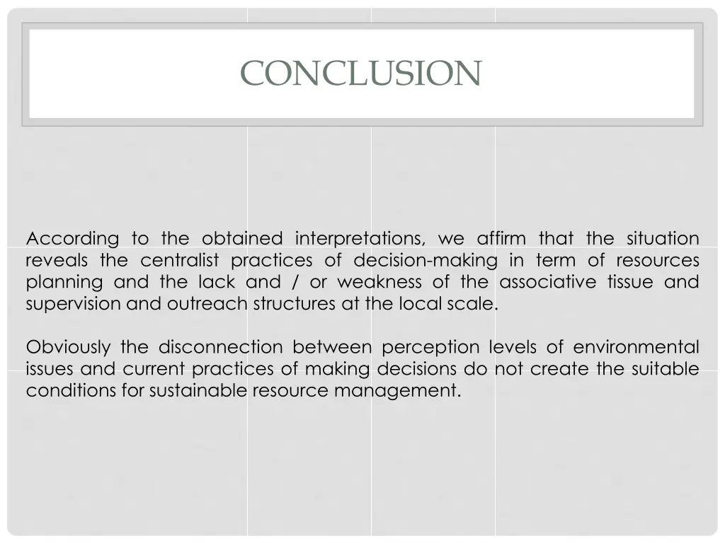 conclusion