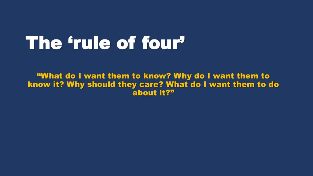 the rule of four the rule of four