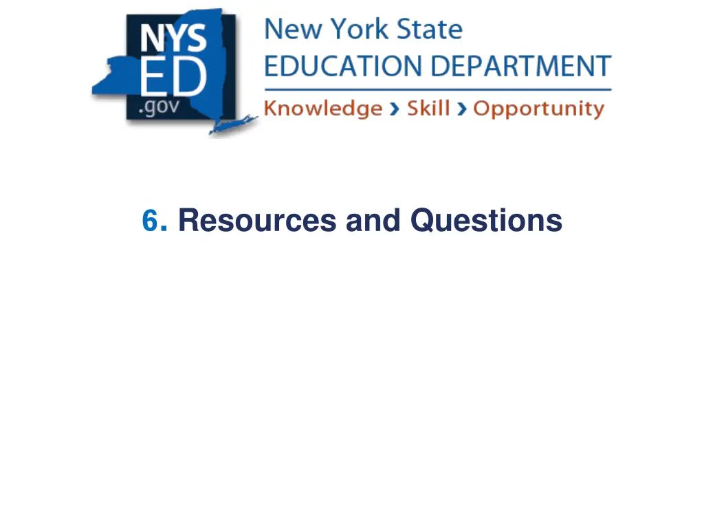 6 resources and questions