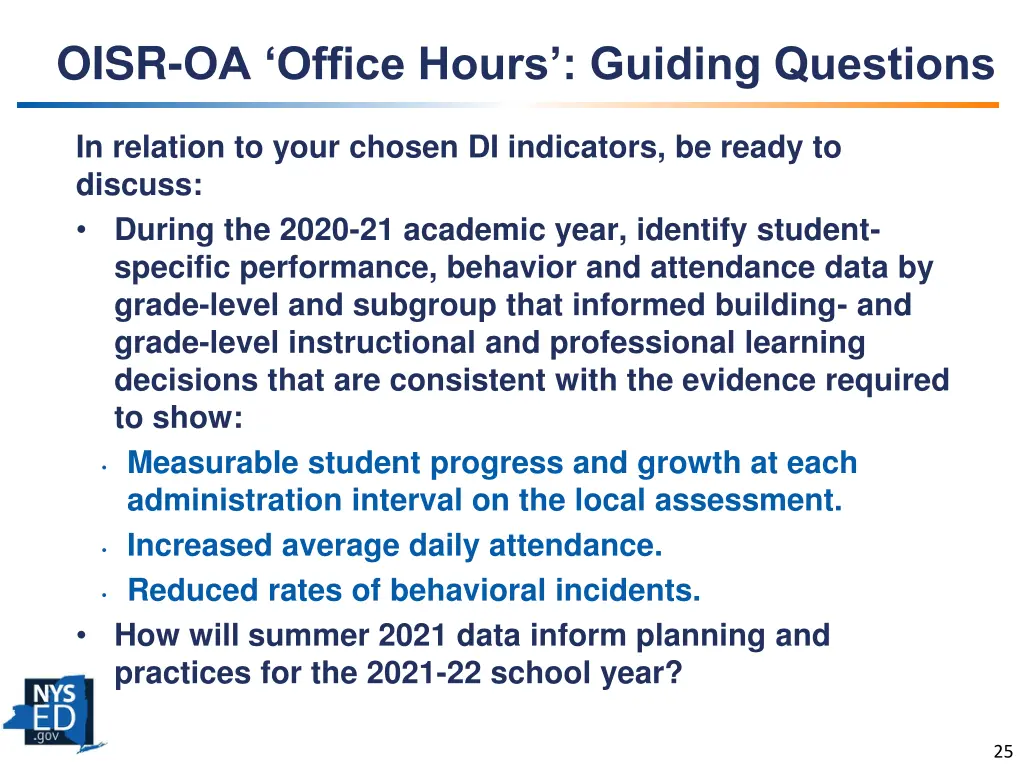 oisr oa office hours guiding questions